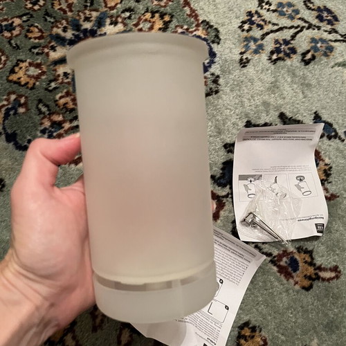 Vase for wall new, glass and plastic