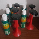 Κόρνες γηπέδου αχρησιμοποίητες, 250 ml, σετ 5 τεμαχίων