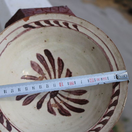 Tsanakkale handmade ceramic plate from Asia Minor