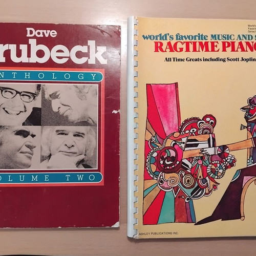 Dave Brubeck Anthology and Ragtime Piano books used