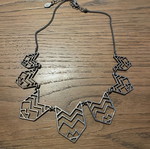 Silver statement necklace like new