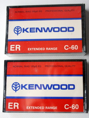 Kenwood ER C-60 κασέτες 2 τεμάχια vintage 80's σφραγισμένες καινούργιες