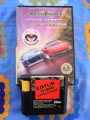 Lotus Turbo Challenge Sega Mega Drive racing game used, good to very good