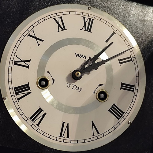 WM Widdop 31 Day Regulator Wooden Wall Clock like new