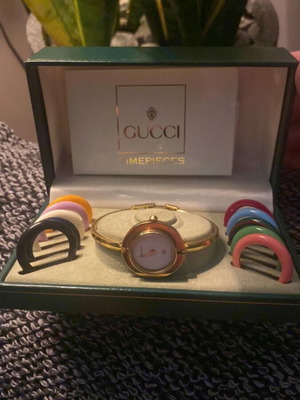 Gucci Vintage Change Bezel 11/12 γυναικείο ρολόι σαν καινούργιο, πλήρες σετ