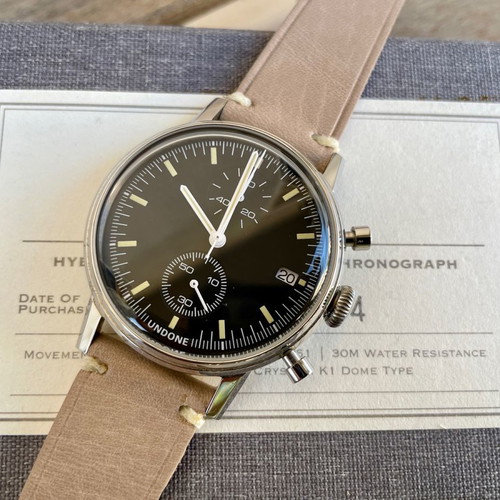 Undone The Urban Chronograph like new, black