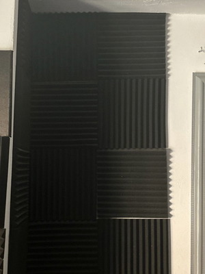 A2S Protection acoustic foam panel set 15 pcs wedge 30.5x30.5x5cm