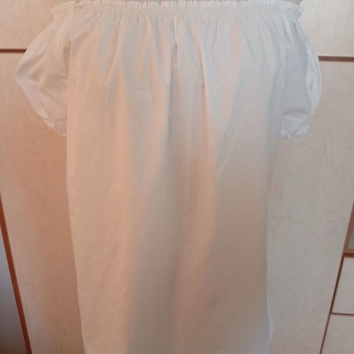 Poplin blouse large handmade white like new