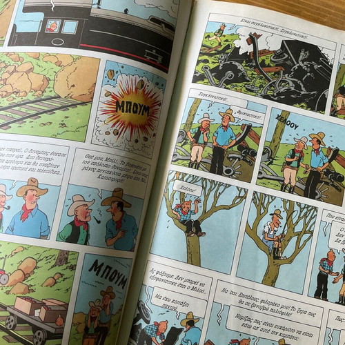 Tintin in America comic book used, 1st edition