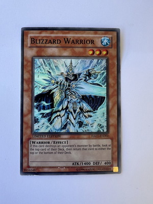 Yu-Gi-Oh! Blizzard Warrior HA01-EN002 Limited Edition Super Rare card used