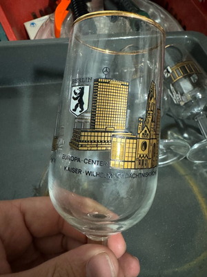 Collectible souvenir glasses like new, set of 2, Berlin