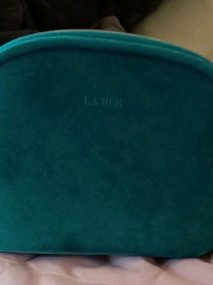 La mer cosmetic bag new unused green