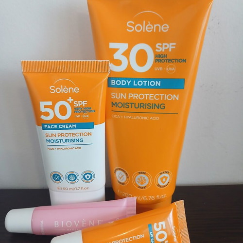Solene Sun Protection Set new with SPF 30 and SPF 50 creams