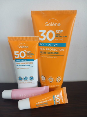 Solene Sun Protection Set new with SPF 30 and SPF 50 creams