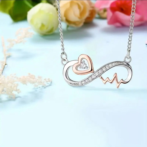 Minimal necklace new, stainless steel 316L silver
