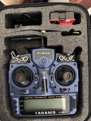 FrSky Taranis X9D Plus SE 2019 remote control used with OTA and 4in1 module