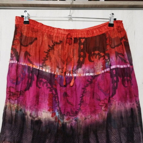 Aristoteli Bitsiani long cotton skirt with patchwork elements like new