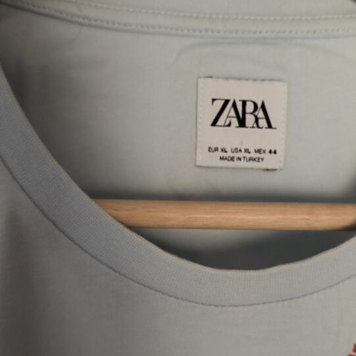 Zara T-shirt XL used, turquoise