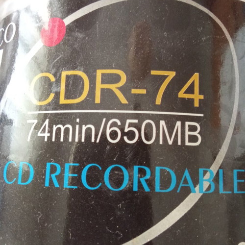 CDR-74 Recordable CD 74 min 650MB pack of 50 new