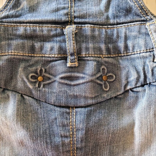Zara baby denim dress overalls 12-18 months like new