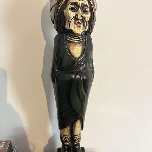 Wooden Handmade Native American Decorative Figurine like new