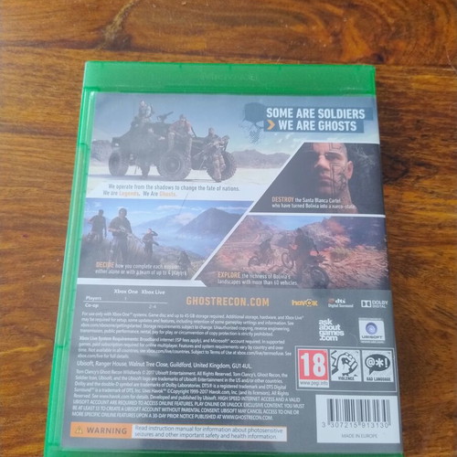 Ghost Recon Wildlands Xbox One game like new