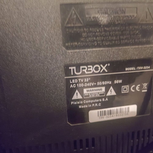 Turbo X 32-inch TV used with wall mount