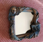 Mirror used with unique frame design