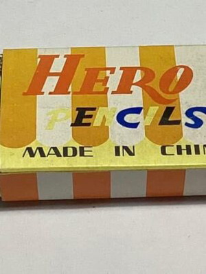 Μολύβια Hero vintage αμεταχείριστα, πακέτο 12, δεκαετίας '80