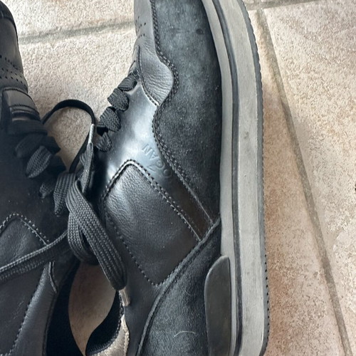 Hogan sneakers like new, black leather and suede, size 38.5-39