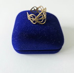 Vintage ring like new, handmade, gold color, adjustable