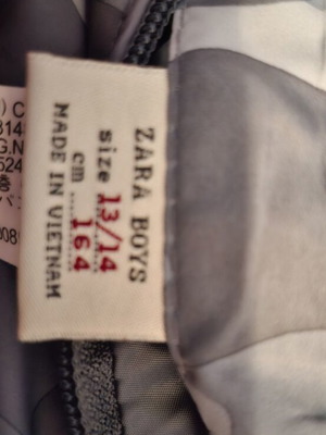 Zara reversible lightweight jacket for boys 13-14 years