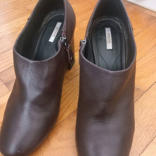 Geox ankle boots used dark brown