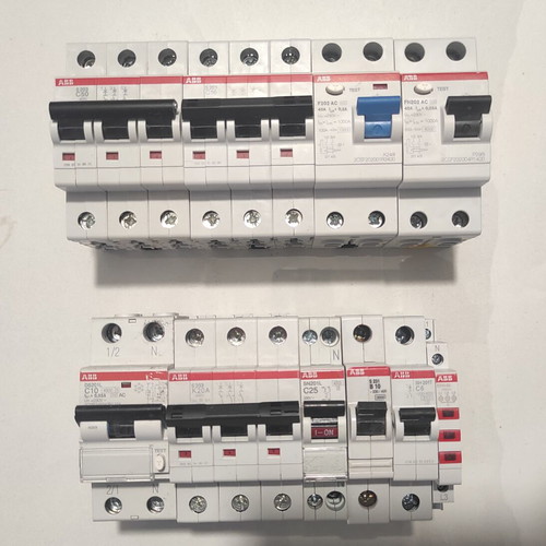 ABB electrical fuses set like new, circuit breaker components