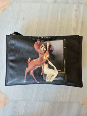 Givenchy leather clutch like new, black