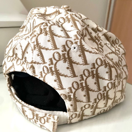 Christian Dior hat used with casual design and embroidery