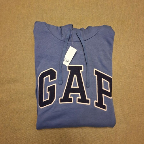 Gap hoodie new, blue, thin spring fabric, XL loose fit