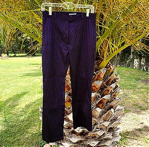 CRÈME PARIS Vintage Metallic Purple Pants