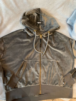 Bodytalk velour jacket grey Large like new