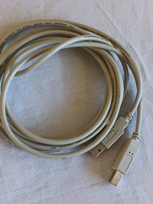 USB 2.0 cable like new, shielded with USB-A and mini USB-B