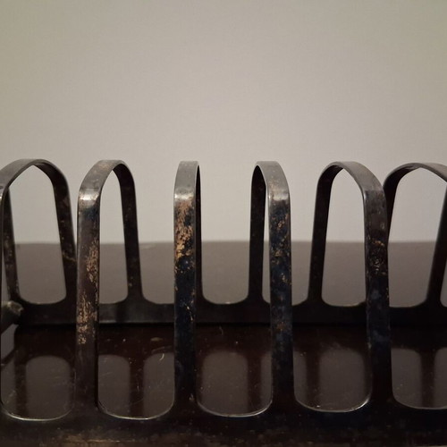 Bread slice holder Angora, like new, silver plated English