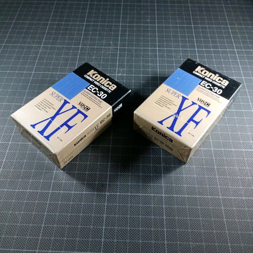 Konica Compact Video Cassette EC-30 Super XF pack of 2 new sealed