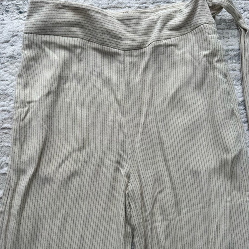 H&M striped pants like new, size 34, beige