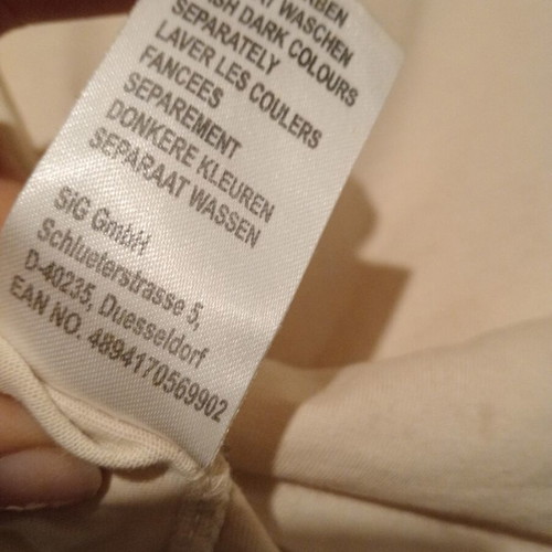 T-shirt beige with floral design, size M, new