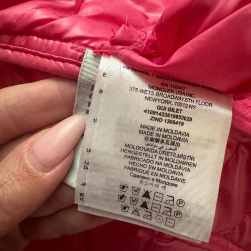 Moncler puffer pink size 1 like new
