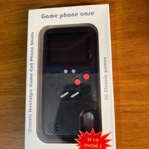 iPhone X case used with 36 classic games and screen protector