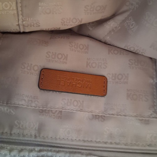 Michael Kors blue canvas shoulder bag