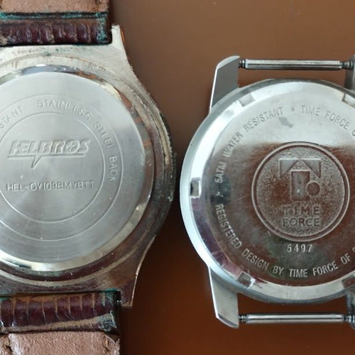 Time Force Super Chronograph and Helbros Quartz watches used