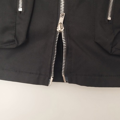 Skirt with zippers like new, black, size M