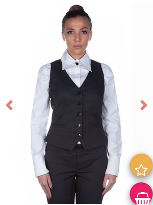 Elegant black vest by Efrea